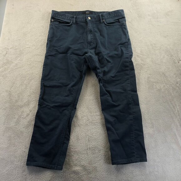 Quince Mens Pants 34x30 Navy Blue Cotton Blend Straight-Leg Casual - Picture 16 of 16